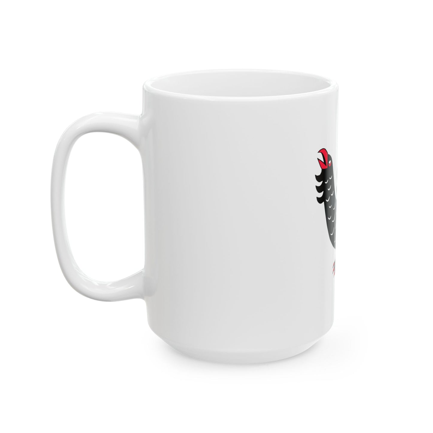 Keski-suomi lippu (Finland) White Coffee Mug-Go Mug Yourself
