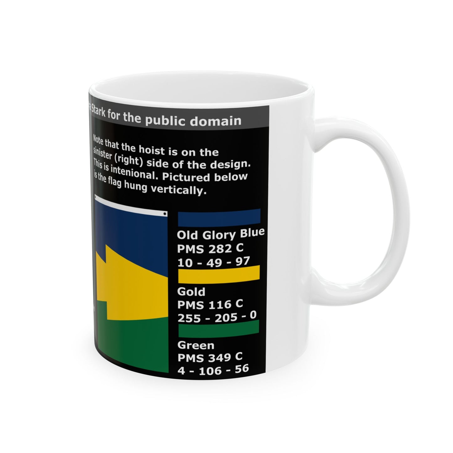 Keystone Flag Construction Sheet (United States) White Coffee Mug-Go Mug Yourself