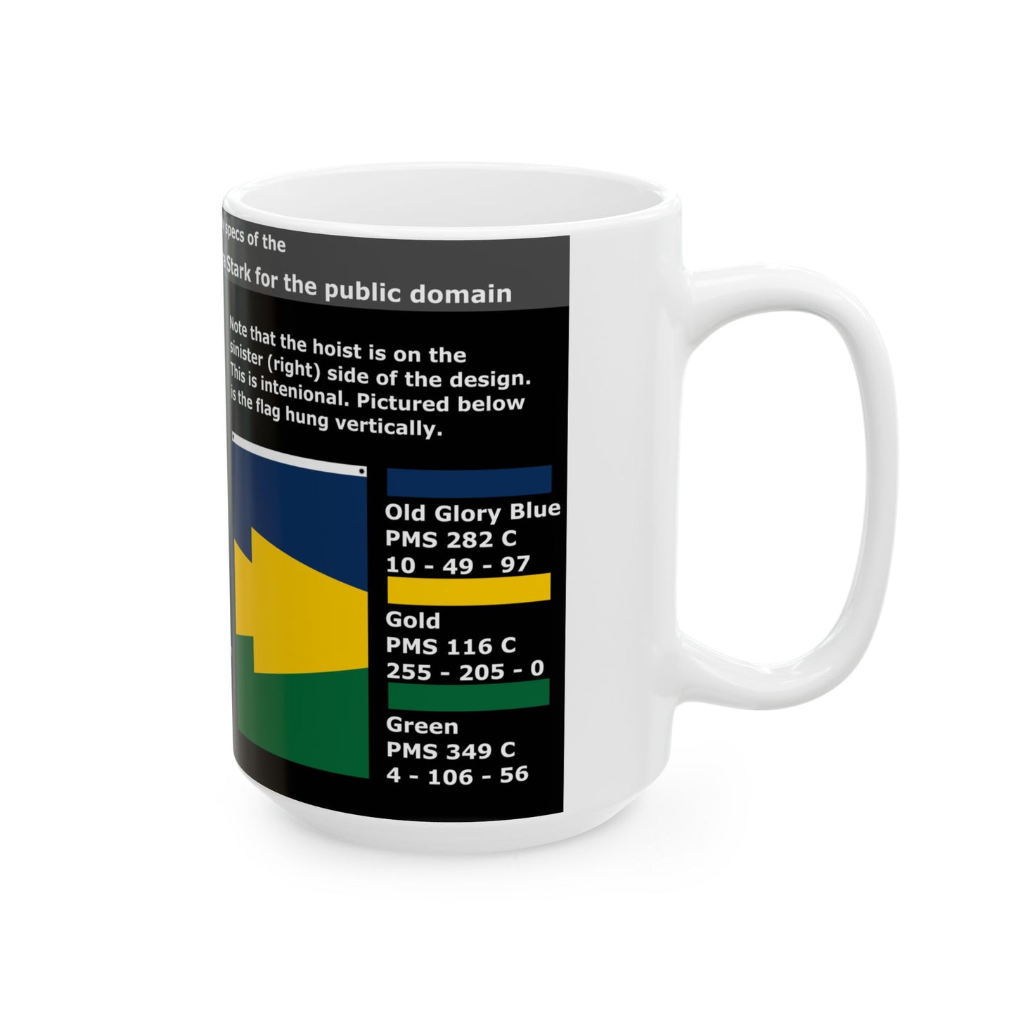 Keystone Flag Construction Sheet (United States) White Coffee Mug-Go Mug Yourself