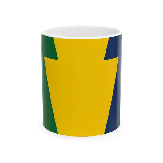 Keystone Flag reverse (United States) White Coffee Mug 11oz - Go Mug Yourself