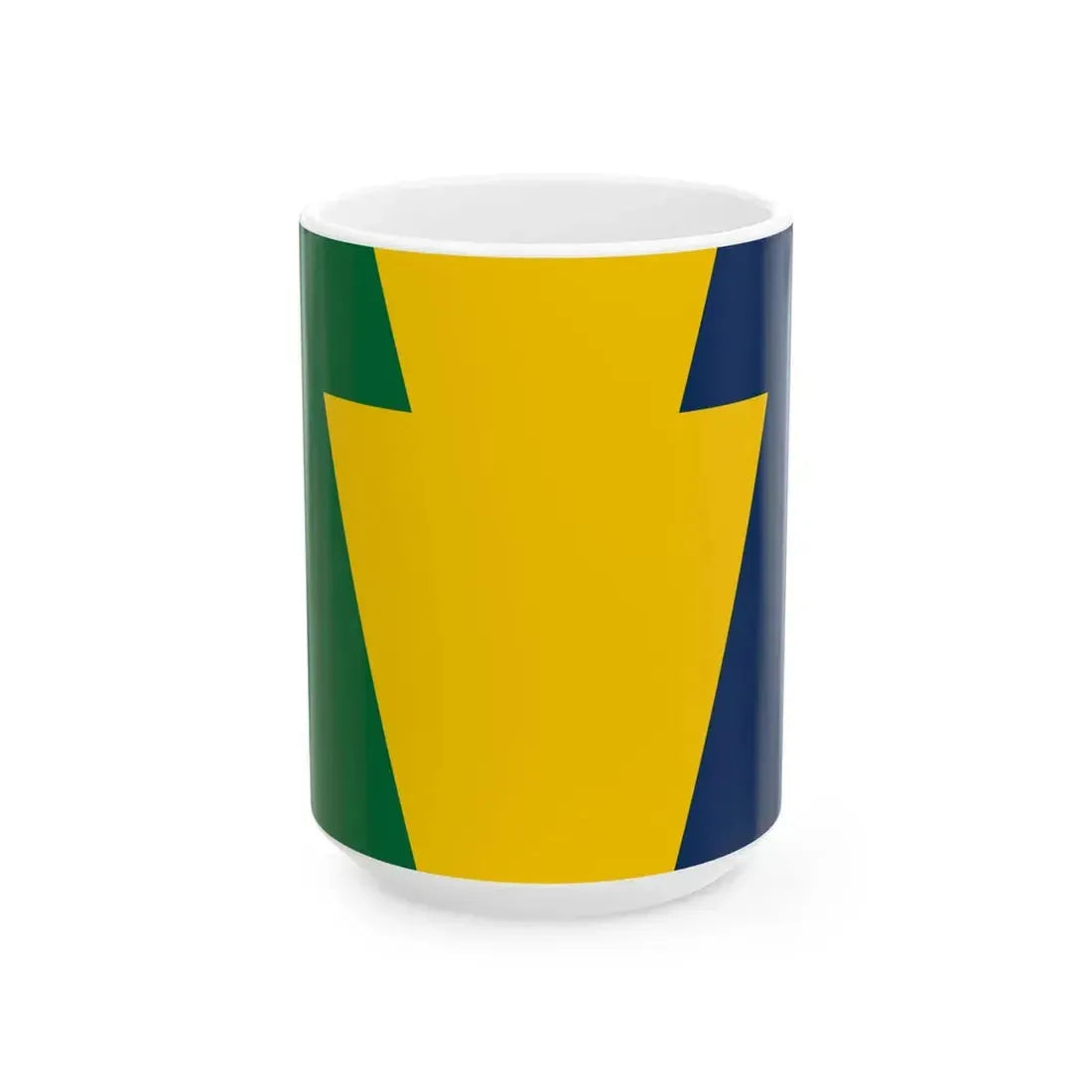 Keystone Flag reverse (United States) White Coffee Mug 15oz - Go Mug Yourself