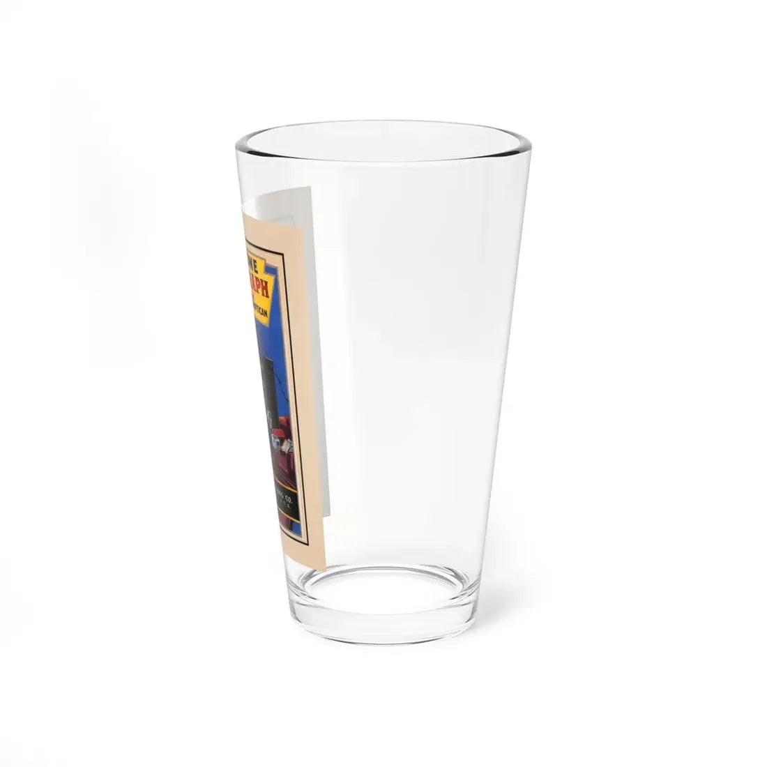 Keystone Moviegraph and Radioptican ad illustration - Pint Glass 16oz - Go Mug Yourself