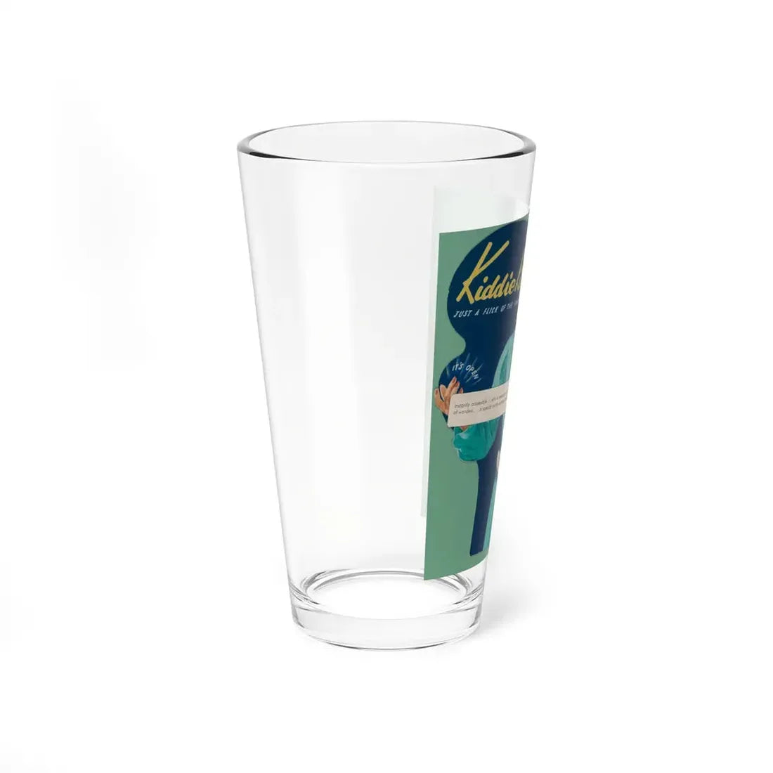 Kiddie Kit, ad illustration - Pint Glass 16oz - Go Mug Yourself