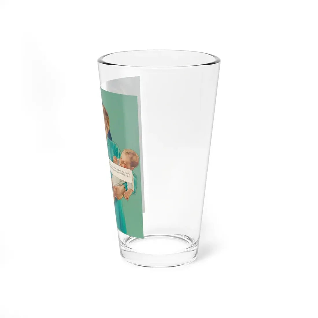 Kiddie Kit, ad illustration - Pint Glass 16oz - Go Mug Yourself
