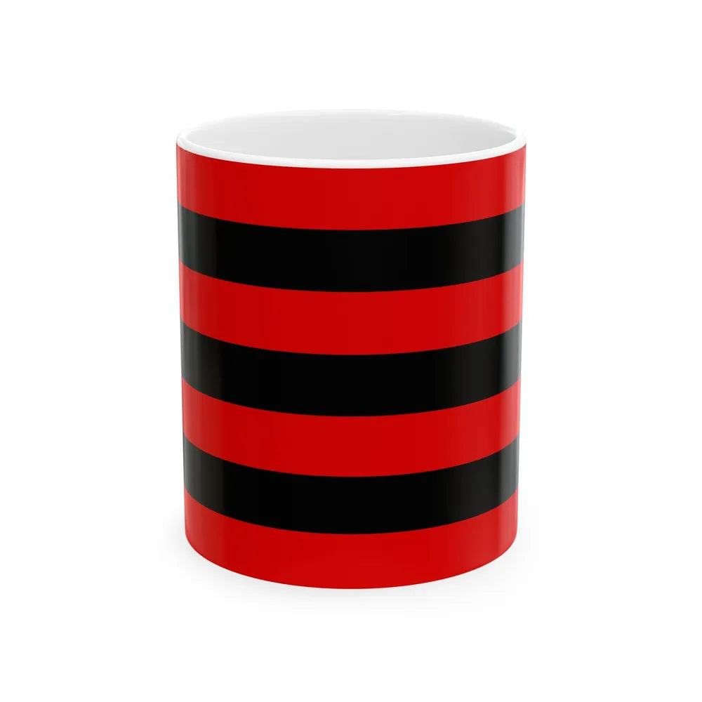 Kihelkonna valla lipp (Estonia) White Coffee Mug 11oz - Go Mug Yourself