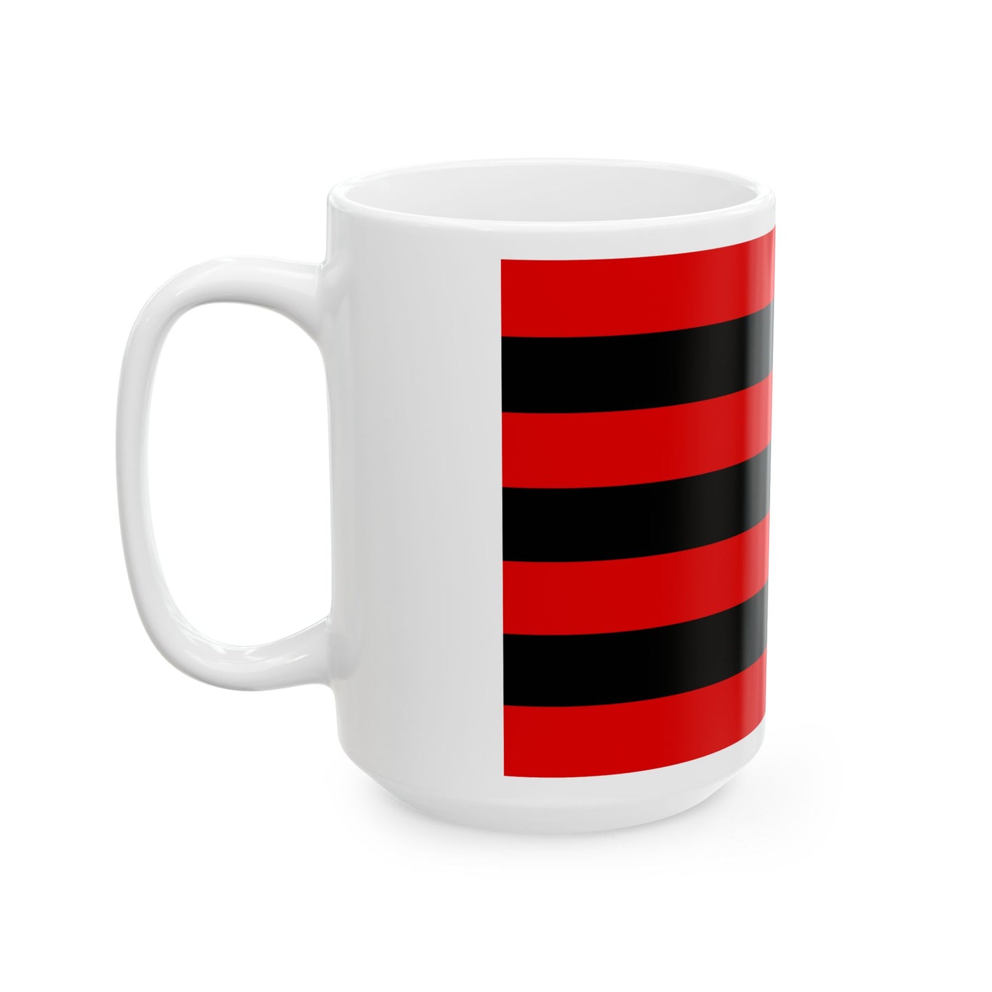 Kihelkonna valla lipp (Estonia) White Coffee Mug-Go Mug Yourself