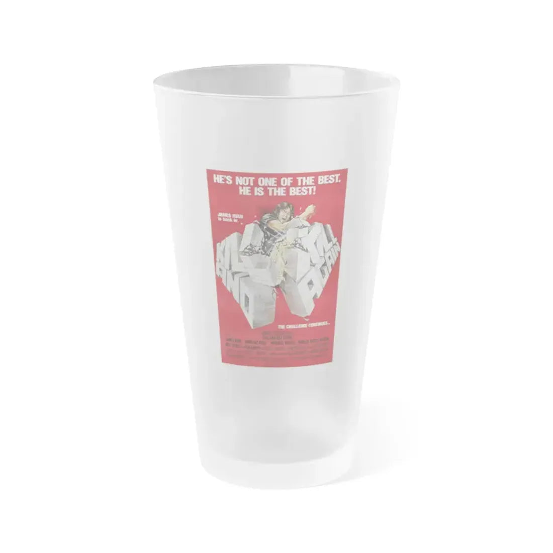 KILL AND KILL AGAIN 1981 Movie Poster - Frosted Pint Glass 16oz 16oz Frosted - Go Mug Yourself