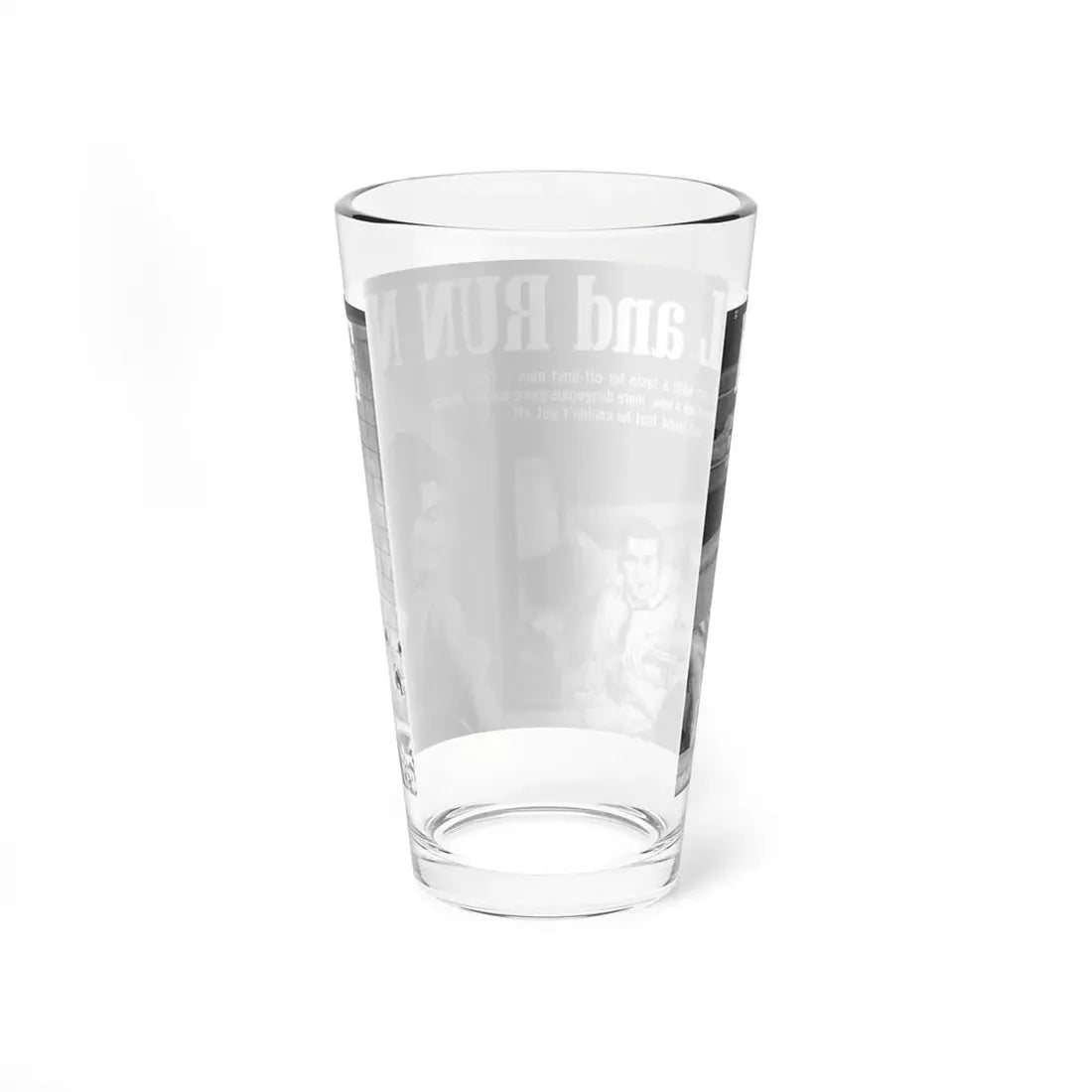 Kill and Run Nude - Pint Glass 16oz - Go Mug Yourself