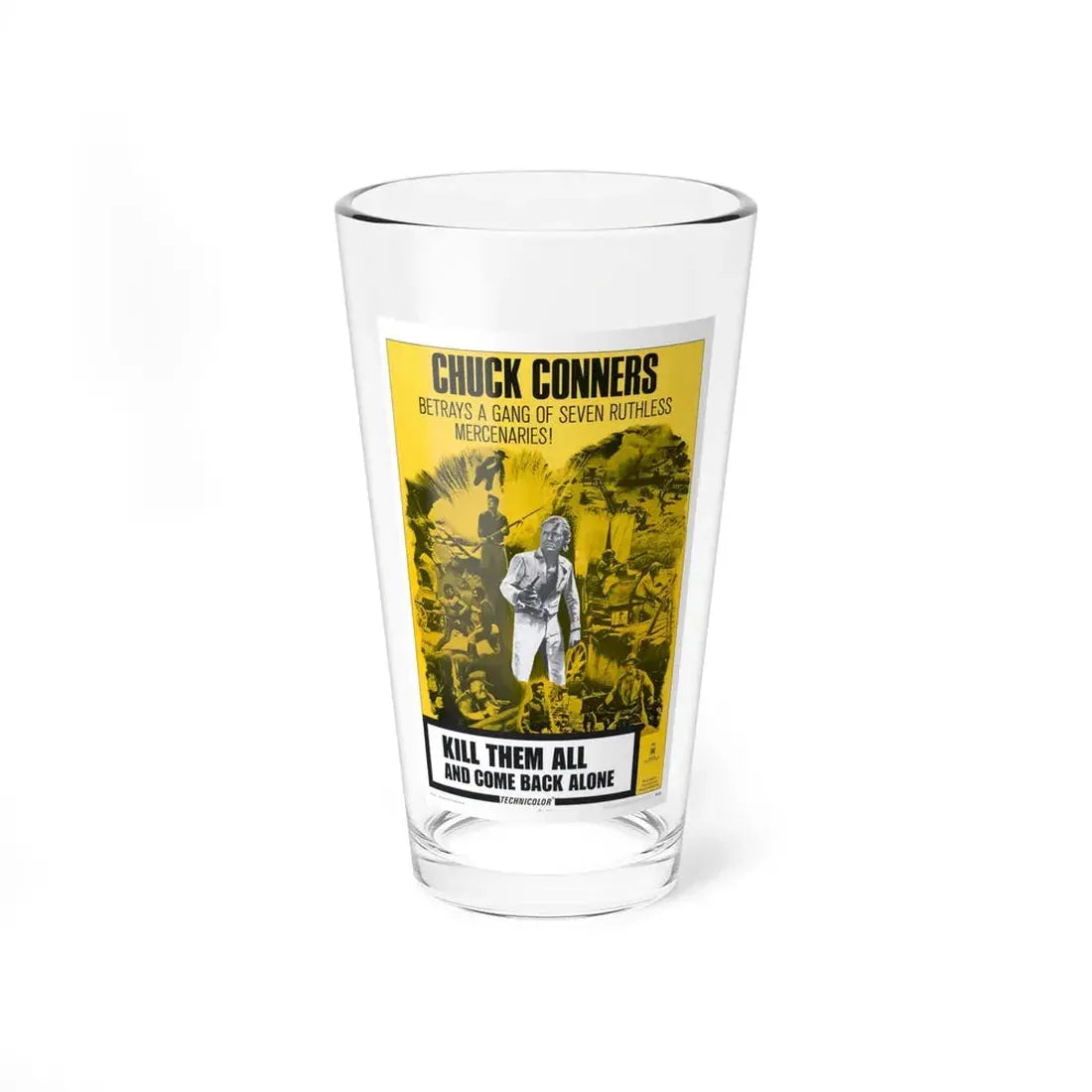 KILL THEM ALL AND COME BACK ALONE 1968 Movie Poster - Pint Glass 16oz 16oz - Go Mug Yourself