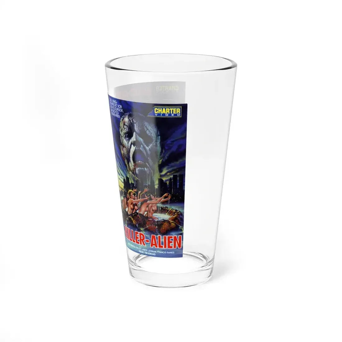 KILLER ALIEN (VHS COVER) Pint Glass 16oz - Go Mug Yourself