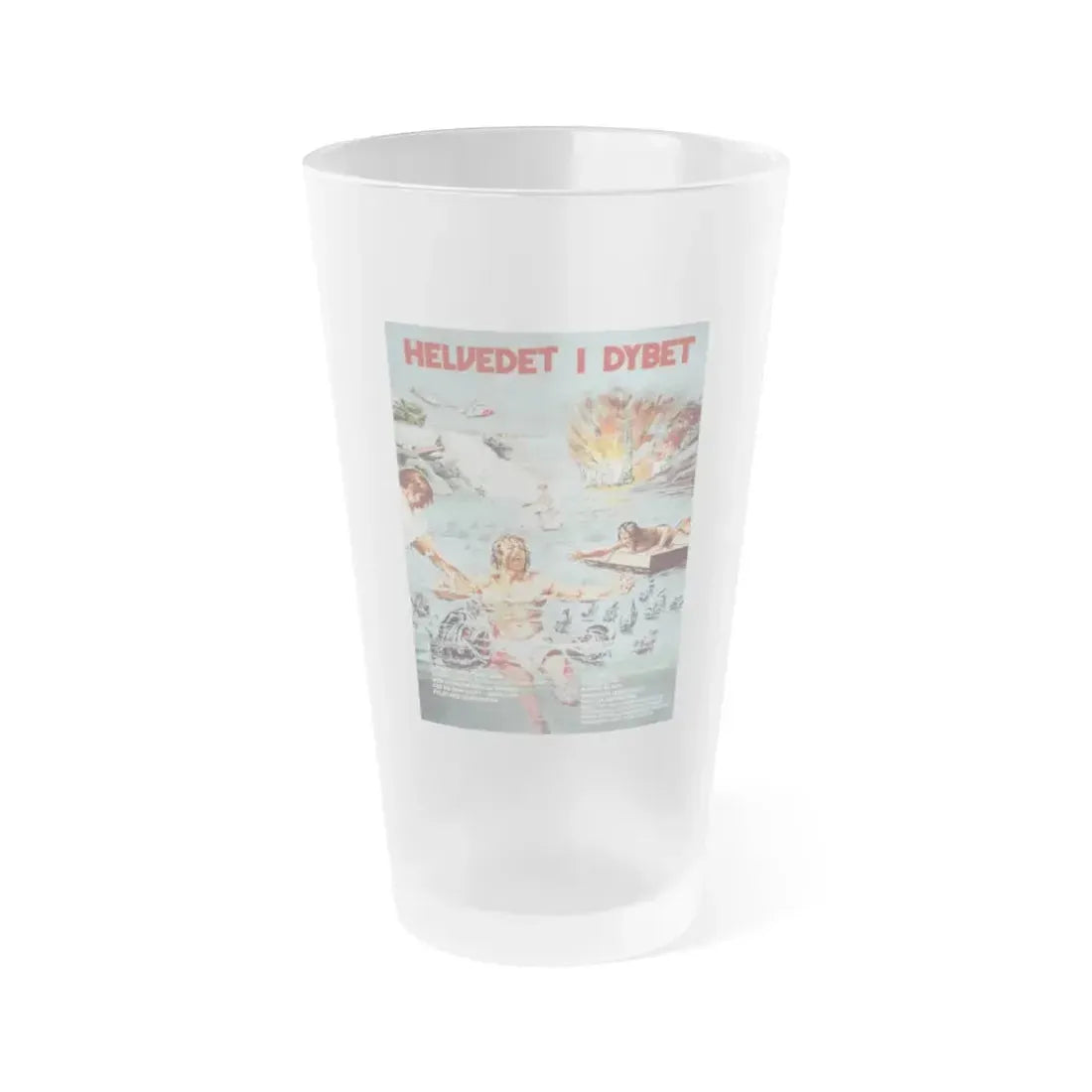 KILLER FISH (DANISH) 1979 Movie Poster - Frosted Pint Glass 16oz 16oz Frosted - Go Mug Yourself