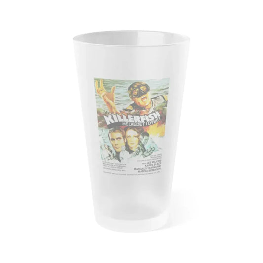 KILLER FISH (DENMARK) 1979 Movie Poster - Frosted Pint Glass 16oz 16oz Frosted - Go Mug Yourself