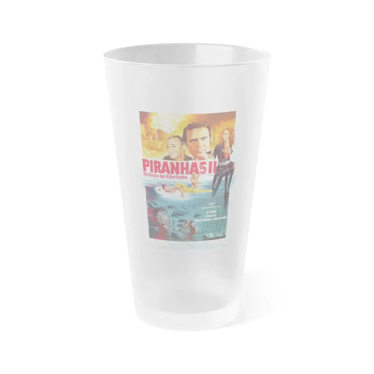 KILLER FISH (GERMAN) 1979 Movie Poster - Frosted Pint Glass 16oz 16oz Frosted - Go Mug Yourself