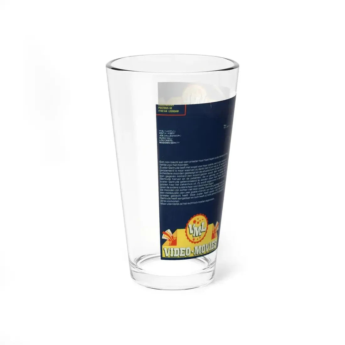 KILLER NUN (VHS COVER) Pint Glass 16oz - Go Mug Yourself
