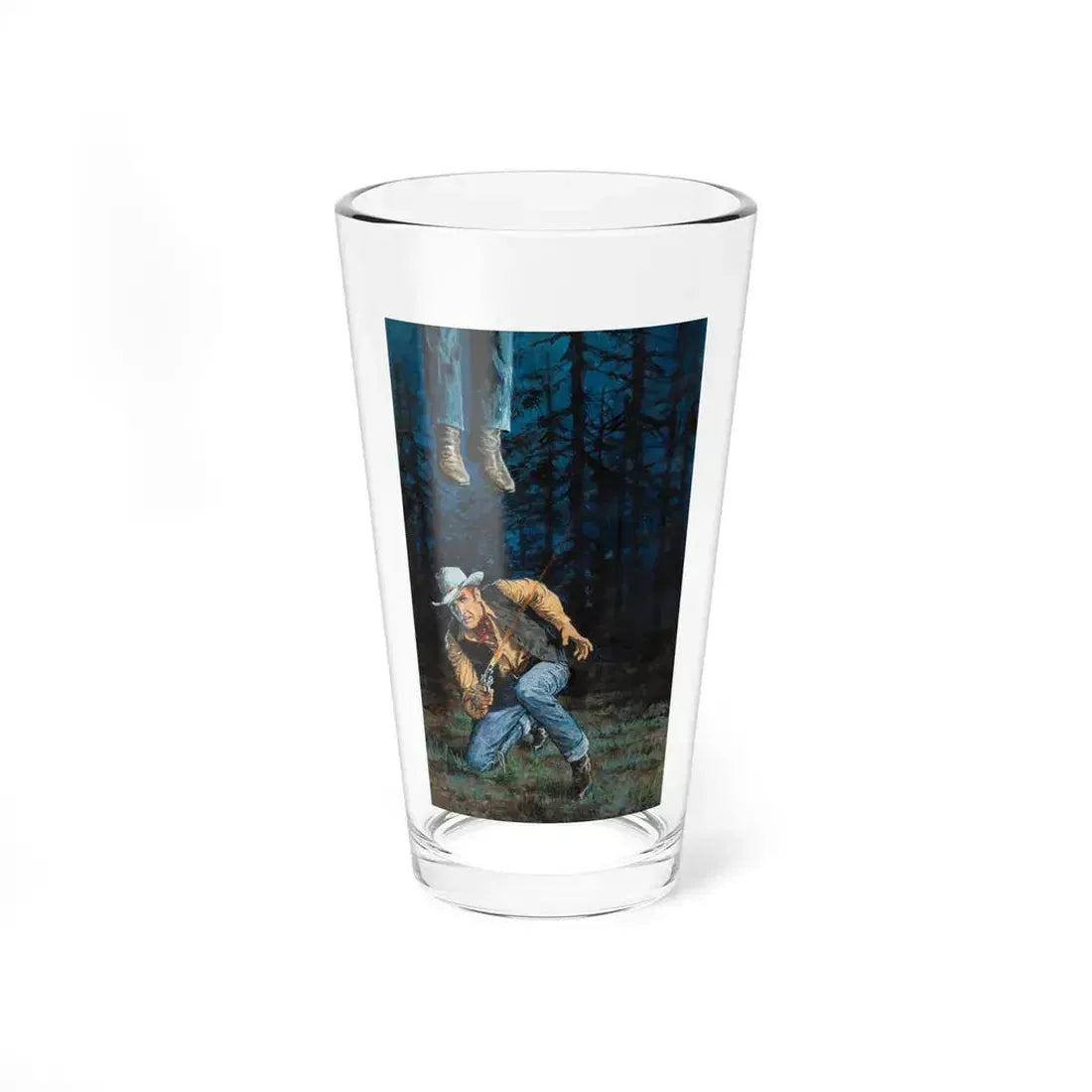 Killer's Trail Western Paperback Novel Cover (Avon, 1963) - Pint Glass 16oz 16oz - Go Mug Yourself