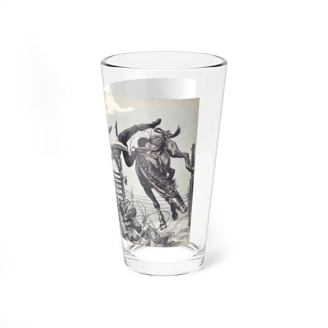 Killer Stallion, Climax magazine, April 1960 - Pint Glass 16oz - Go Mug Yourself