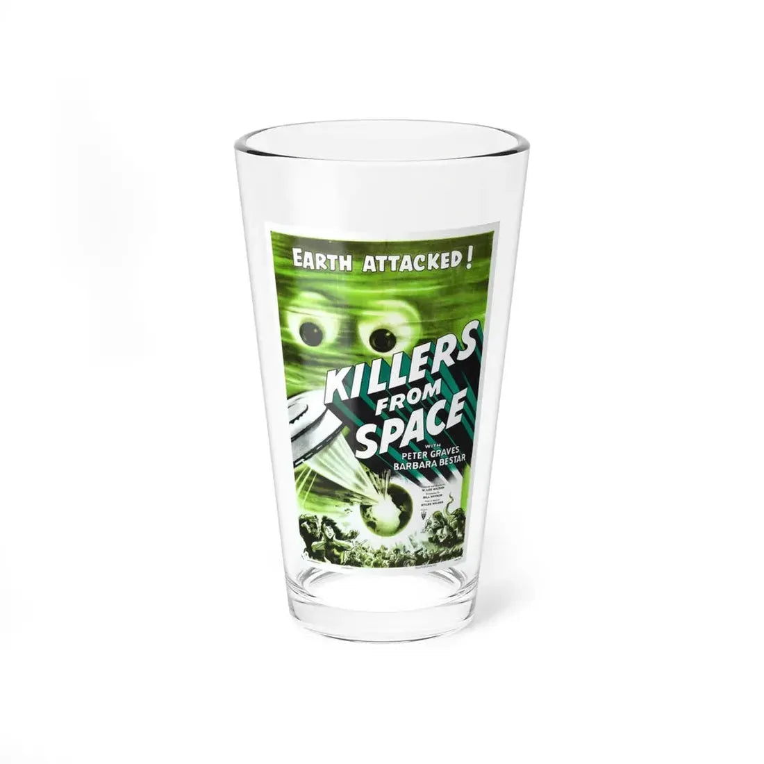 KILLERS FROM SPACE 1954 Movie Poster - Pint Glass 16oz 16oz - Go Mug Yourself