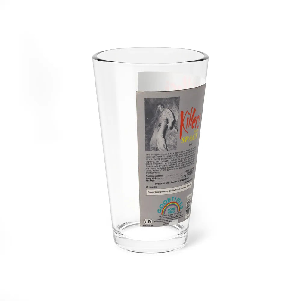 KILLERS FROM SPACE (VHS COVER) Pint Glass 16oz - Go Mug Yourself