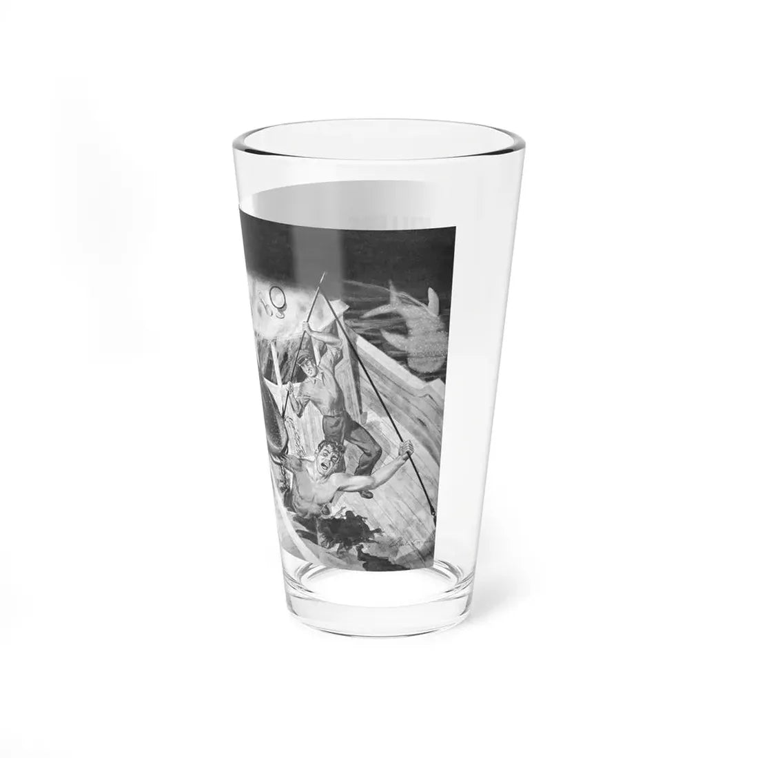 Killers Ripped My Arm off, Man's Daring Action - Pint Glass 16oz - Go Mug Yourself