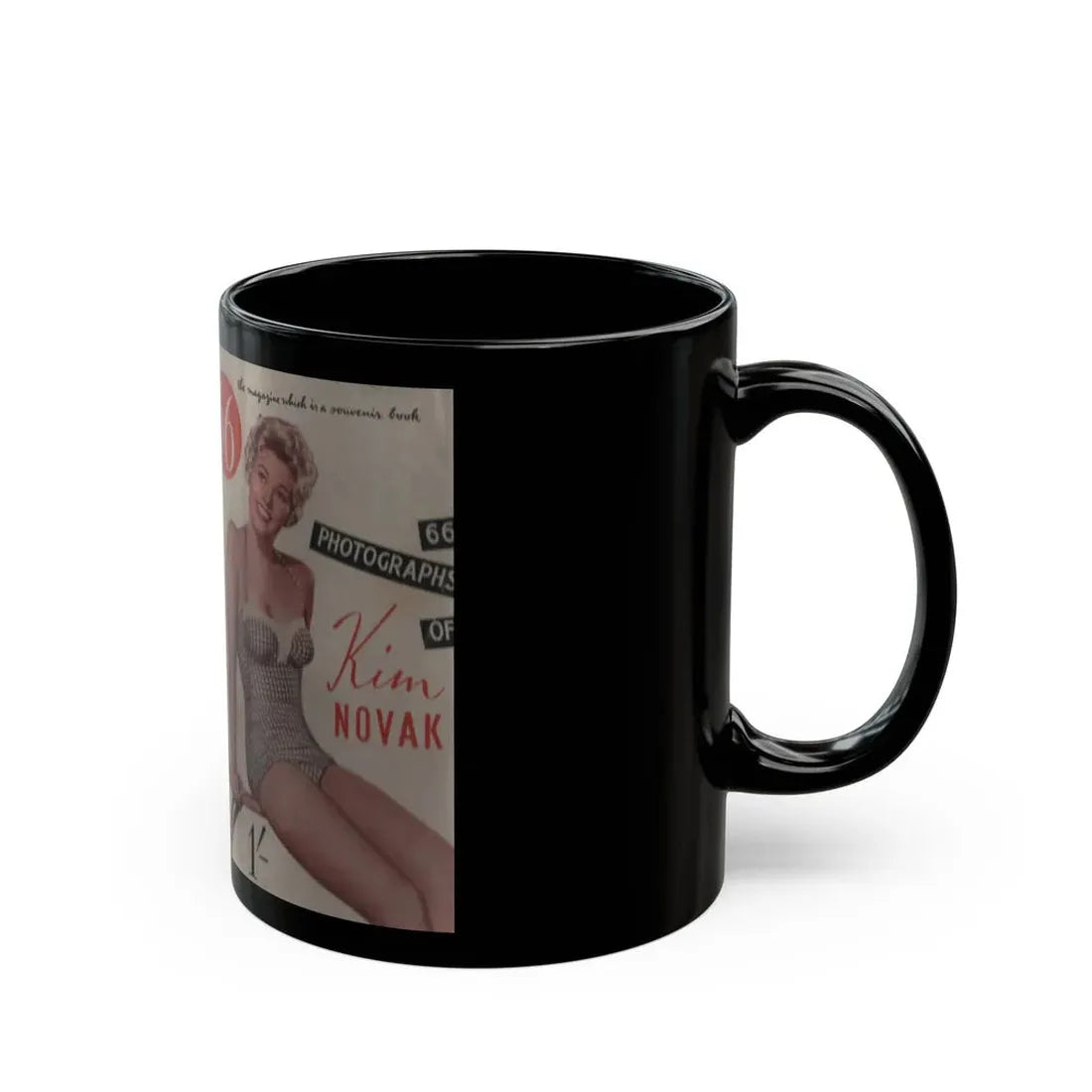 Kim Novak #139 - Scanned Mag. 66 Photos (Vintage Female Icon) Black Coffee Mug - Go Mug Yourself