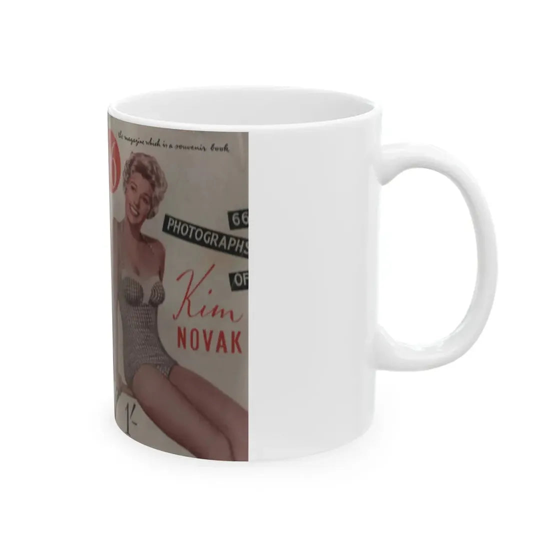 Kim Novak #139 - Scanned Mag. 66 Photos (Vintage Female Icon) White Coffee Mug - Go Mug Yourself