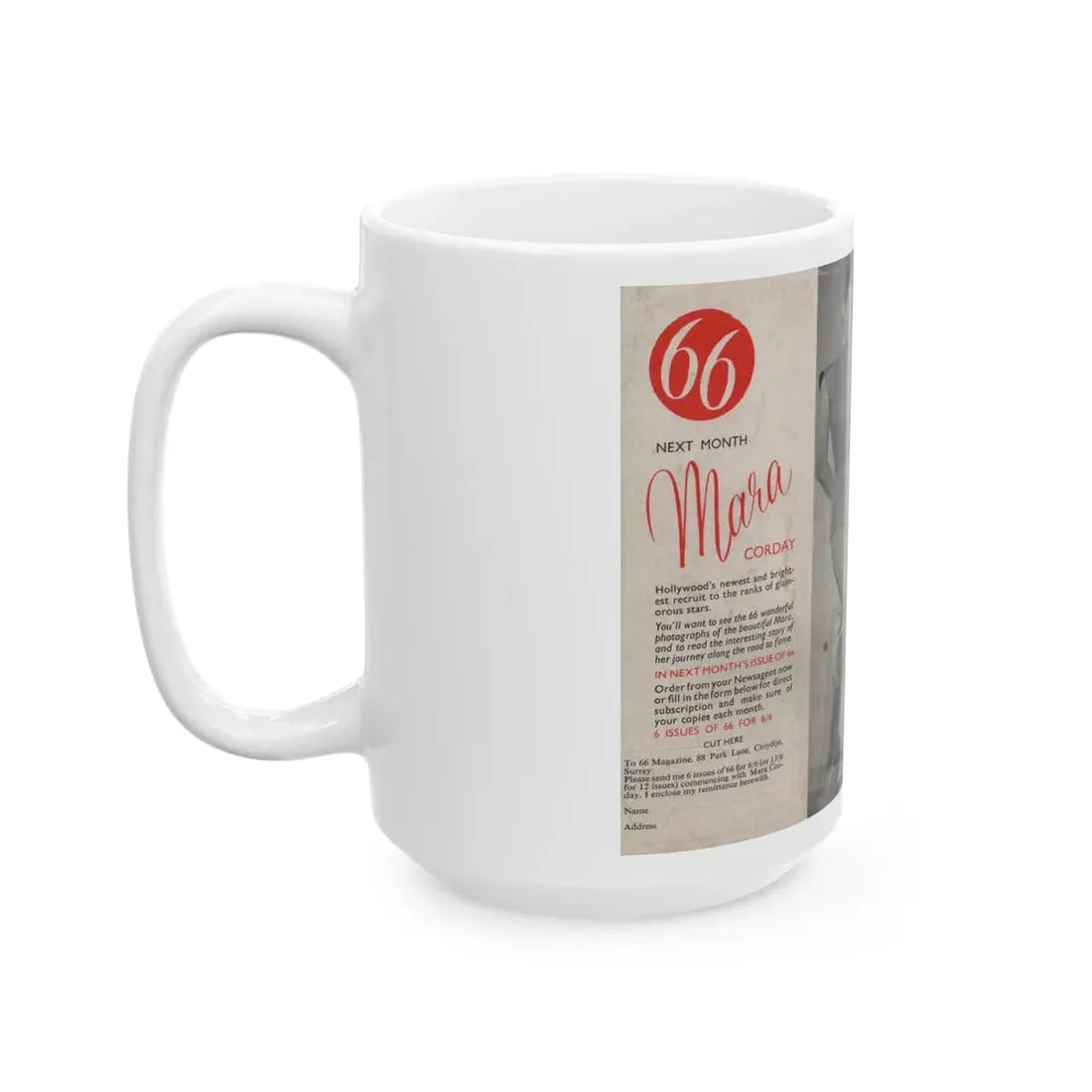 Kim Novak #139 - Scanned Mag. 66 Photos (Vintage Female Icon) White Coffee Mug - Go Mug Yourself