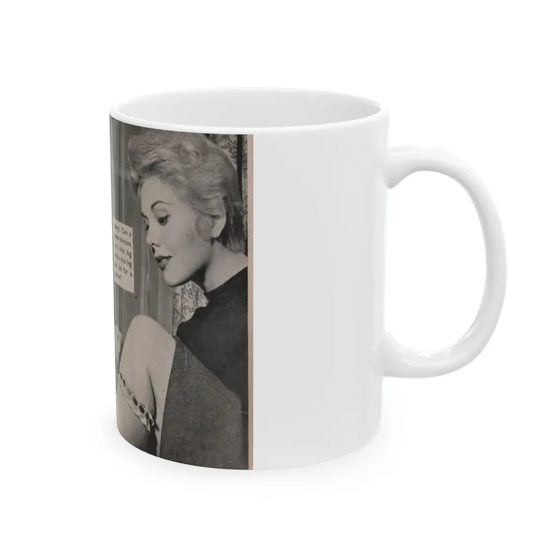 Kim Novak #159 - Scanned Mag. 66 Photos (Vintage Female Icon) White Coffee Mug - Go Mug Yourself