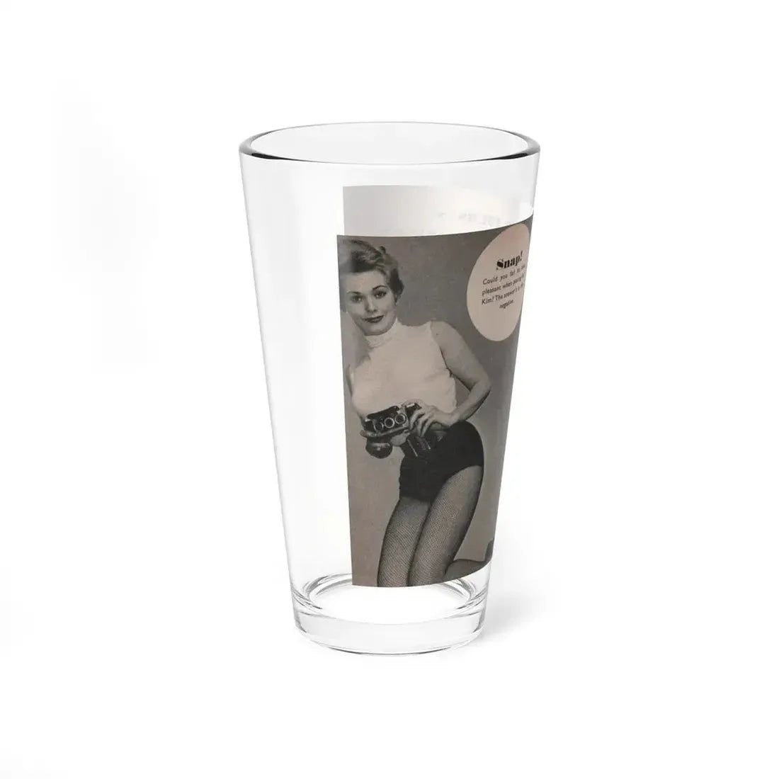 Kim Novak #164 - Scanned Mag. 66 Photos (Vintage Female Icon) Pint Glass 16oz - Go Mug Yourself