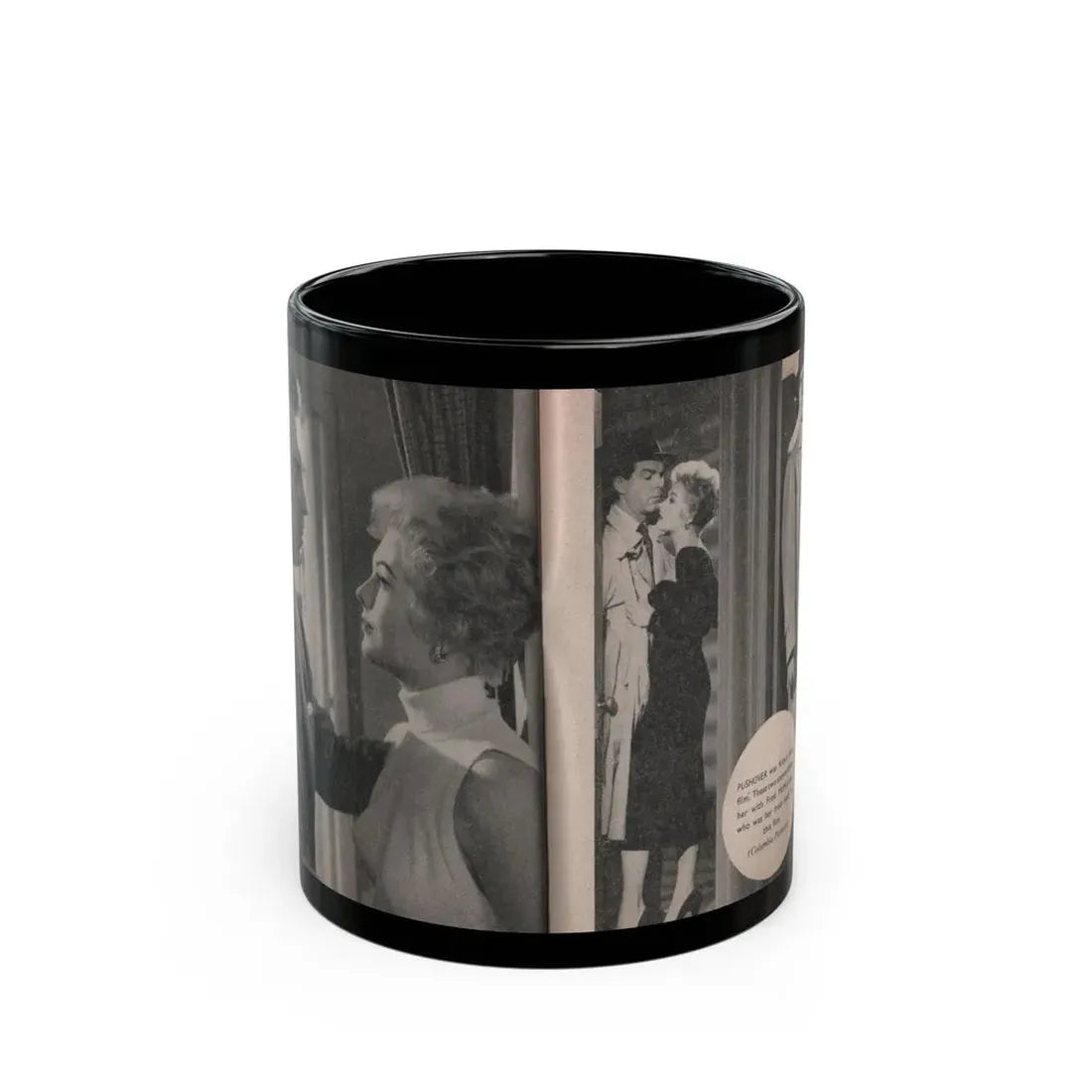 Kim Novak #167 - Scanned Mag. 66 Photos (Vintage Female Icon) Black Coffee Mug 11oz - Go Mug Yourself