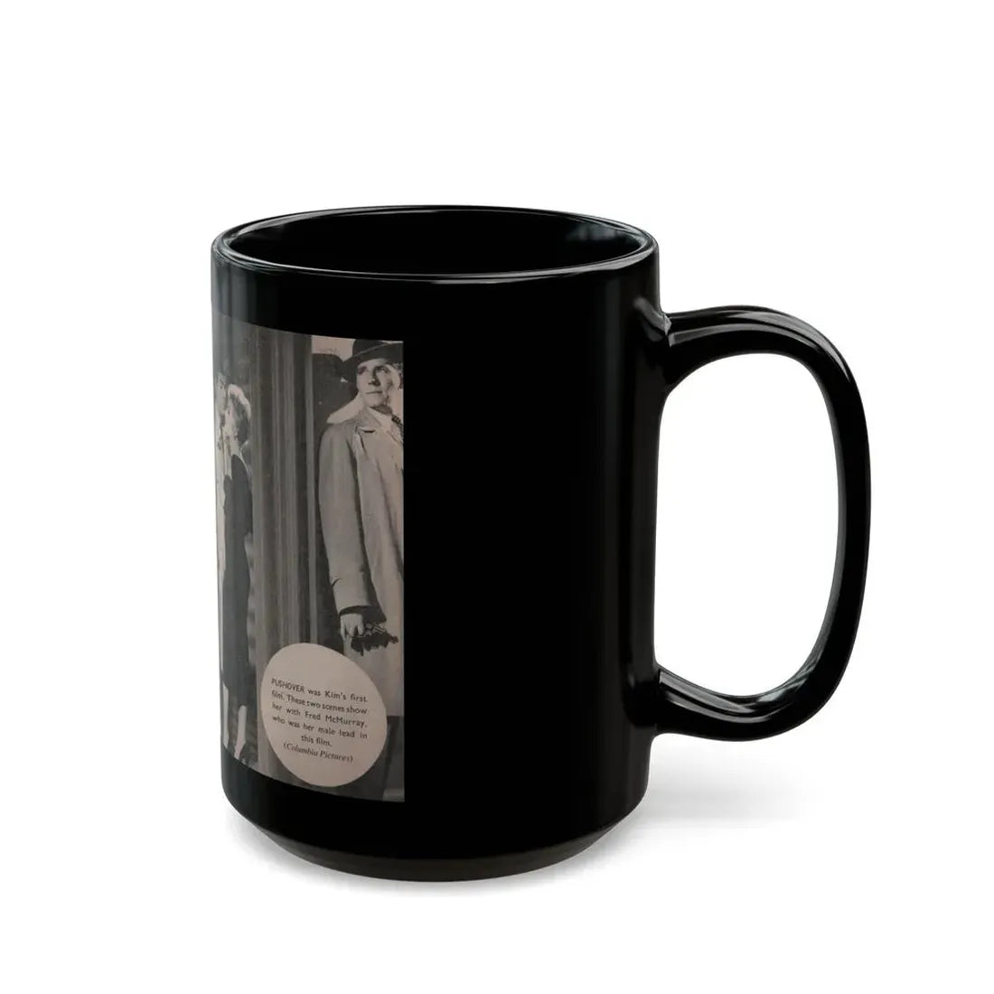 Kim Novak #167 - Scanned Mag. 66 Photos (Vintage Female Icon) Black Coffee Mug - Go Mug Yourself