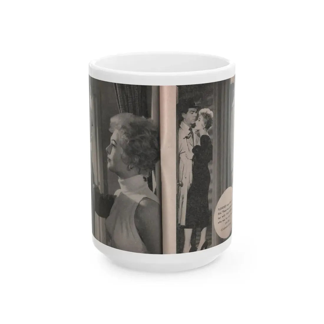 Kim Novak #167 - Scanned Mag. 66 Photos (Vintage Female Icon) White Coffee Mug 15oz - Go Mug Yourself