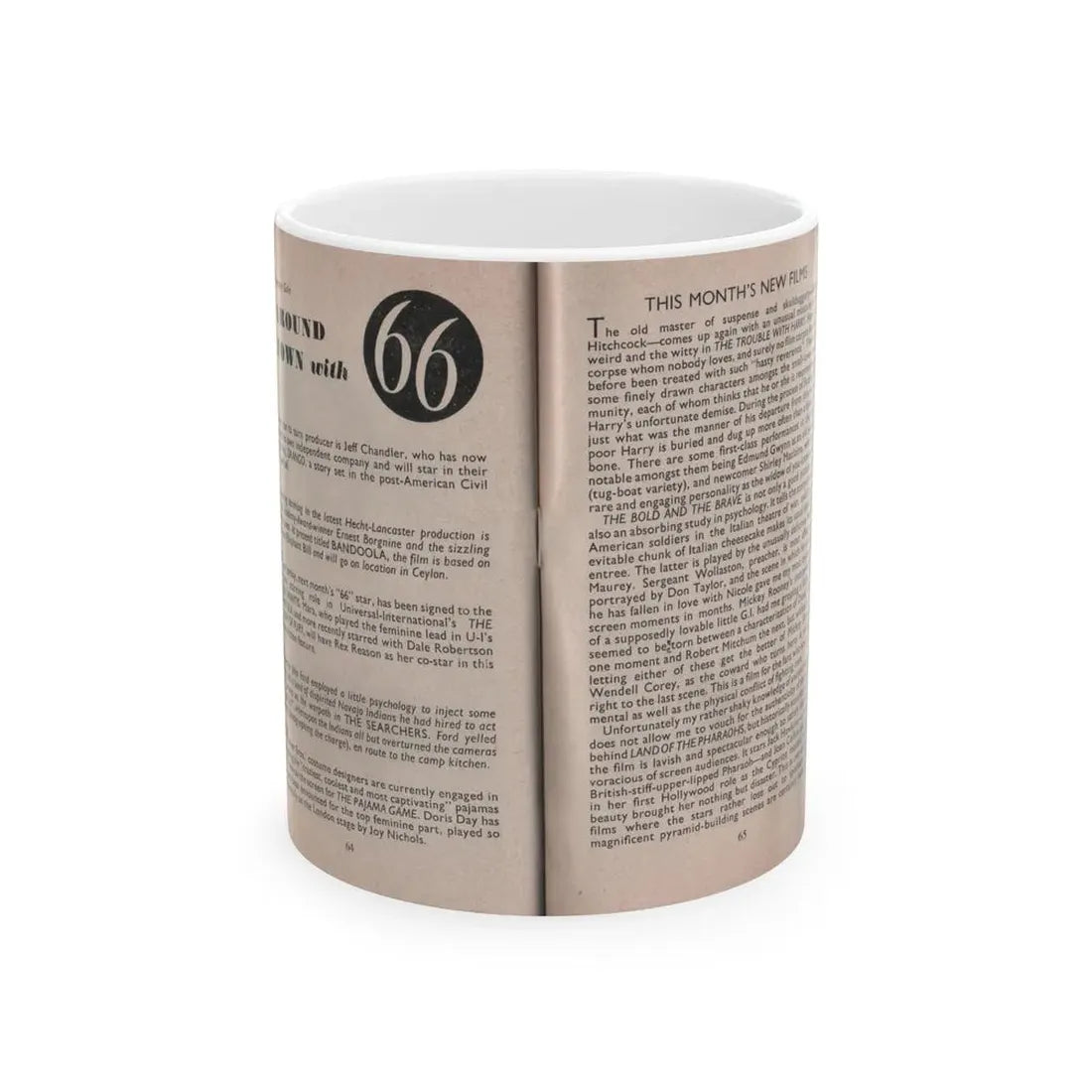 Kim Novak #168 - Scanned Mag. 66 Photos 1 (Vintage Female Icon) White Coffee Mug 11oz - Go Mug Yourself