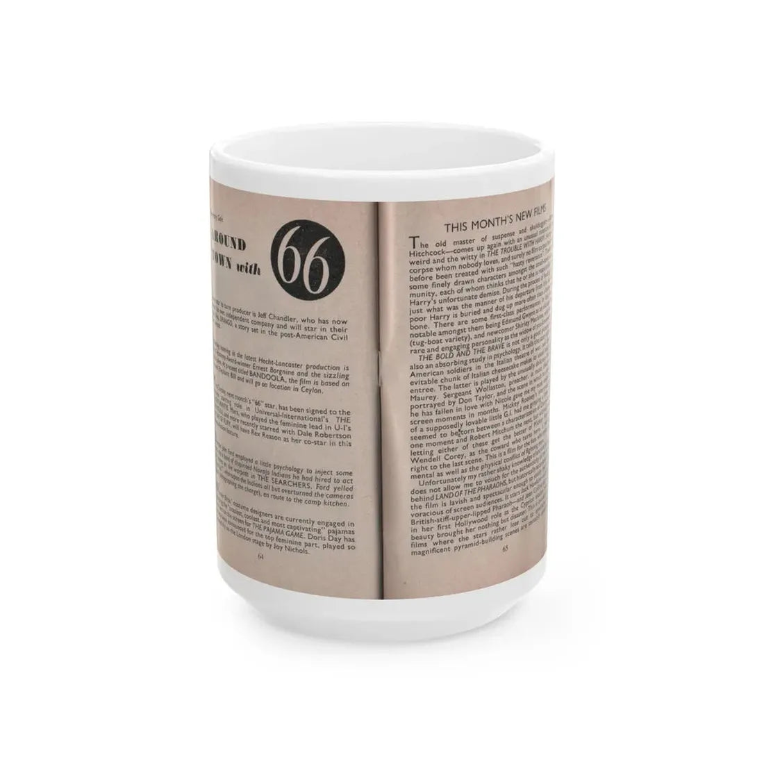 Kim Novak #168 - Scanned Mag. 66 Photos 1 (Vintage Female Icon) White Coffee Mug 15oz - Go Mug Yourself