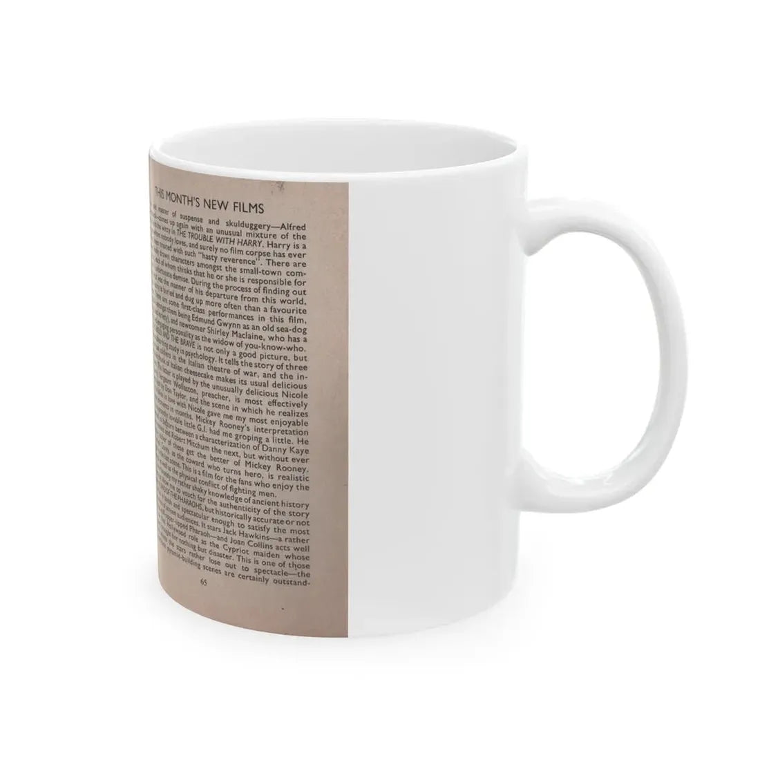 Kim Novak #168 - Scanned Mag. 66 Photos 1 (Vintage Female Icon) White Coffee Mug - Go Mug Yourself