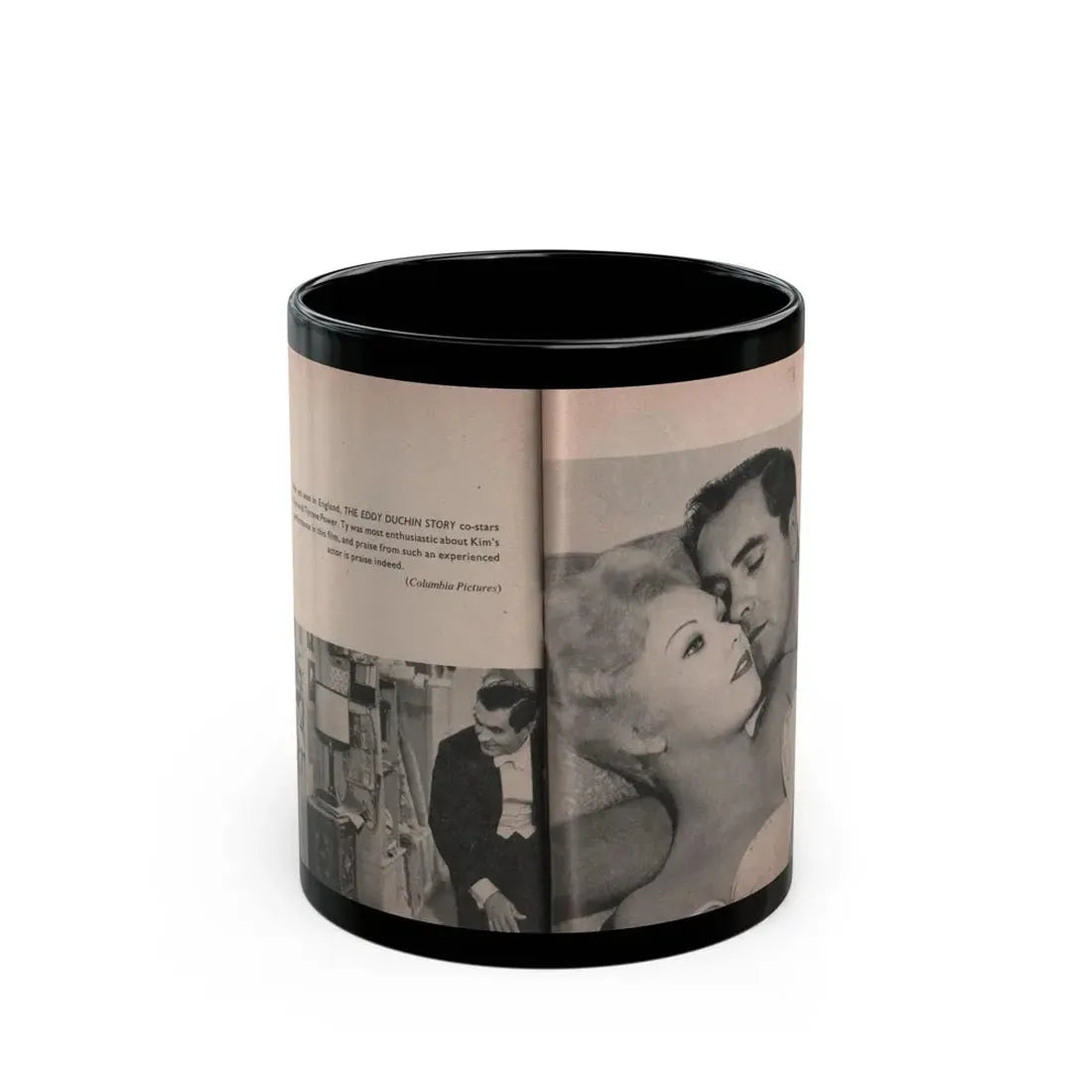 Kim Novak #168 - Scanned Mag. 66 Photos (Vintage Female Icon) Black Coffee Mug 11oz - Go Mug Yourself