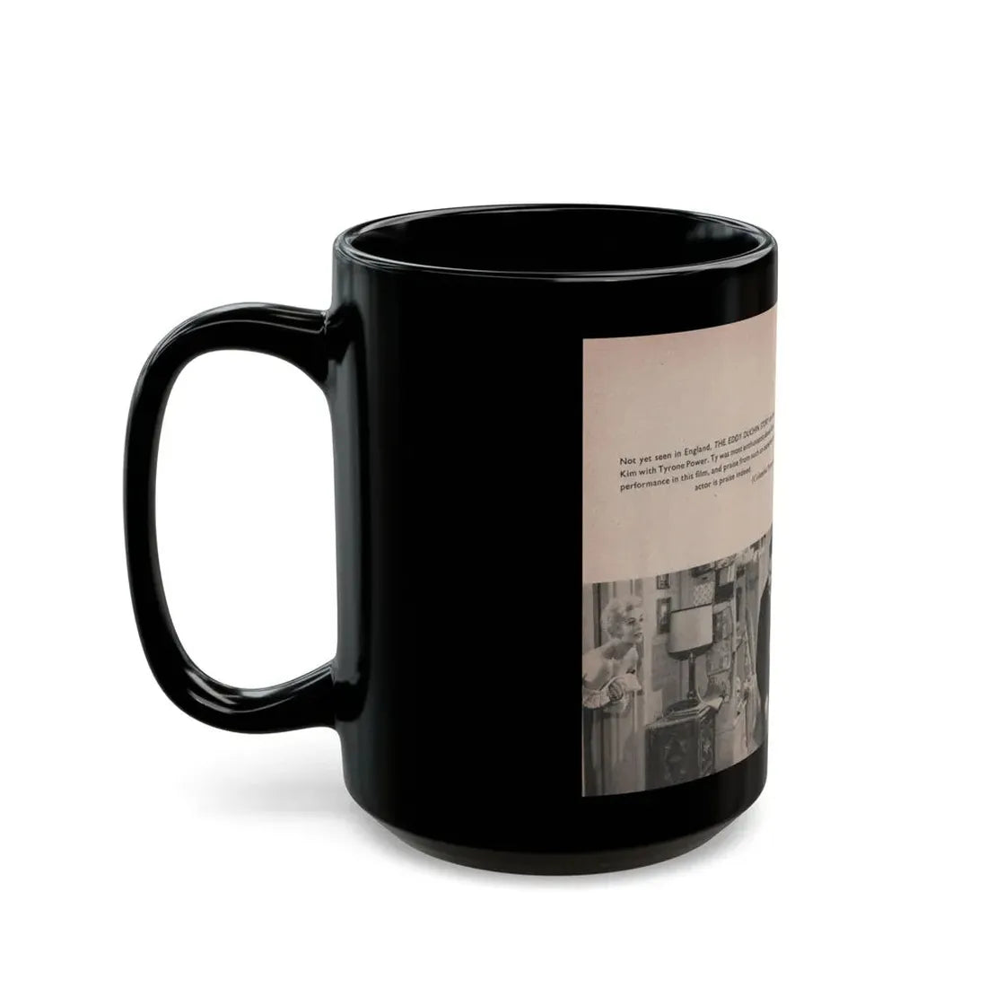 Kim Novak #168 - Scanned Mag. 66 Photos (Vintage Female Icon) Black Coffee Mug - Go Mug Yourself
