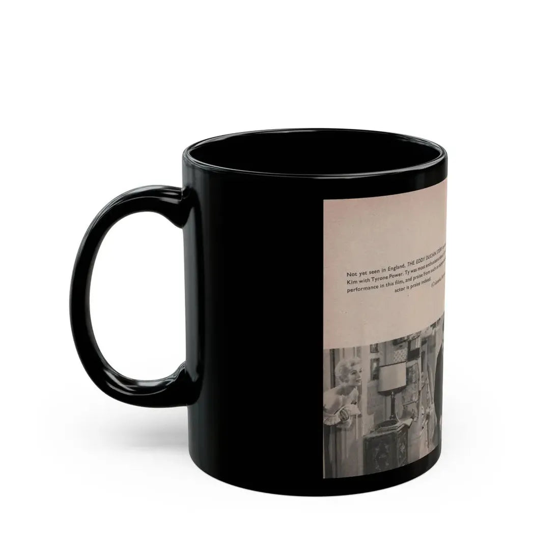 Kim Novak #168 - Scanned Mag. 66 Photos (Vintage Female Icon) Black Coffee Mug - Go Mug Yourself