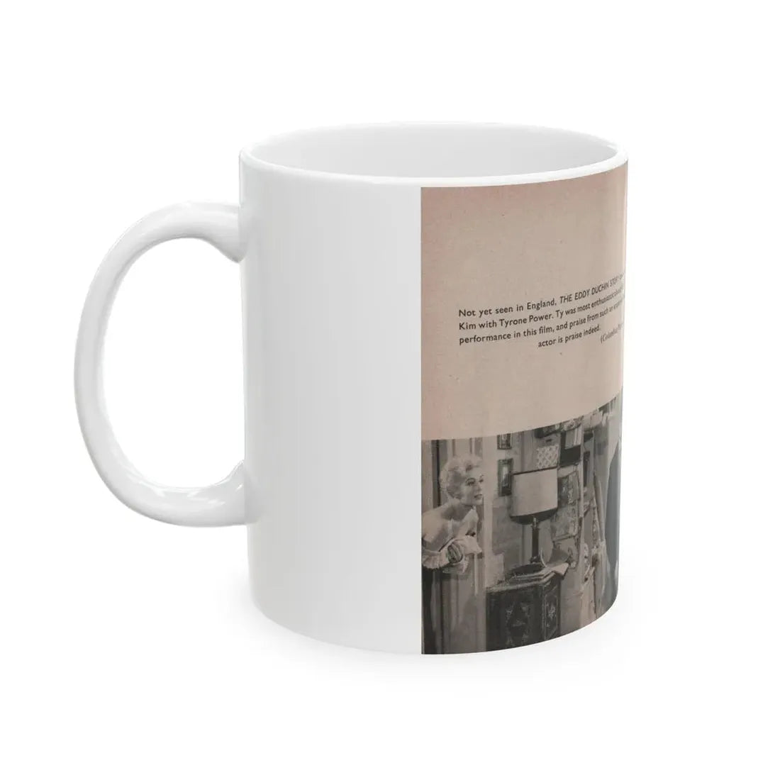 Kim Novak #168 - Scanned Mag. 66 Photos (Vintage Female Icon) White Coffee Mug - Go Mug Yourself