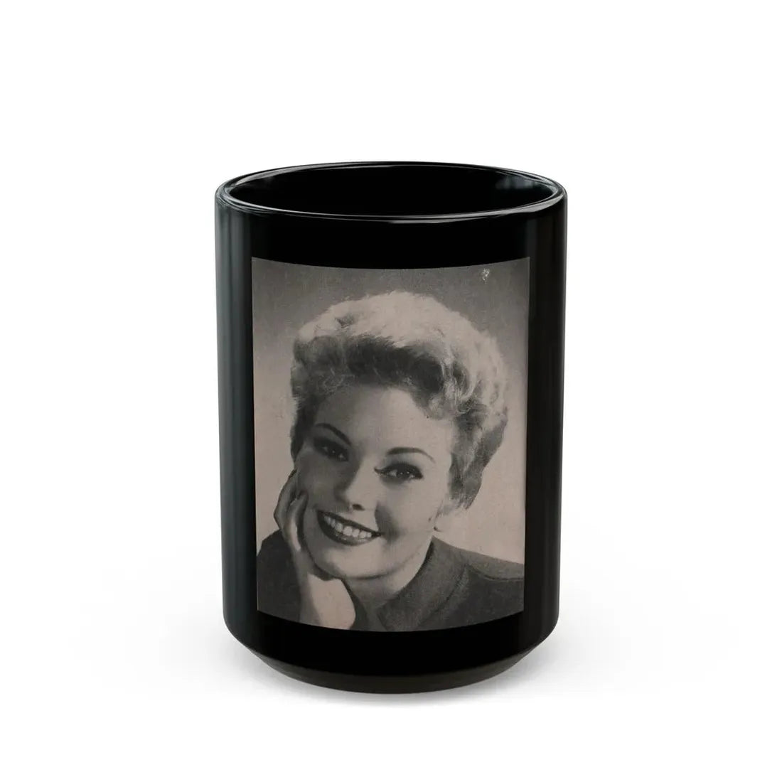 Kim Novak #171 - Scanned Mag. 66 Photos (Vintage Female Icon) Black Coffee Mug 15oz - Go Mug Yourself