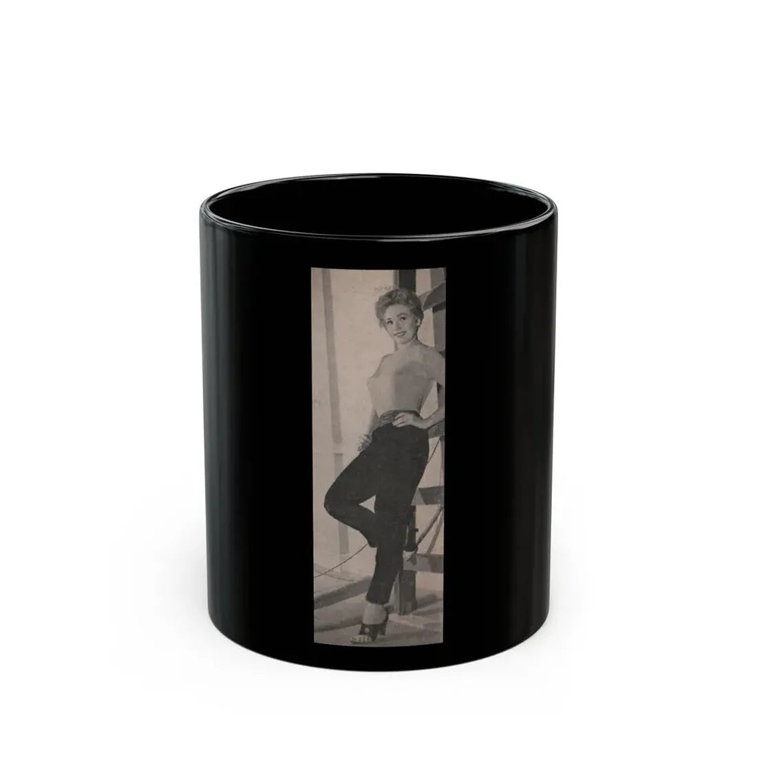Kim Novak #172 - Scanned Mag. 66 Photos (Vintage Female Icon) Black Coffee Mug 11oz - Go Mug Yourself