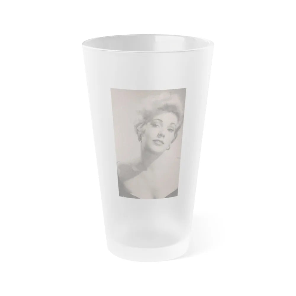 Kim Novak #173 - Scanned Mag. 66 Photos (Vintage Female Icon) Frosted Pint Glass 16oz-16oz-Frosted-Go Mug Yourself