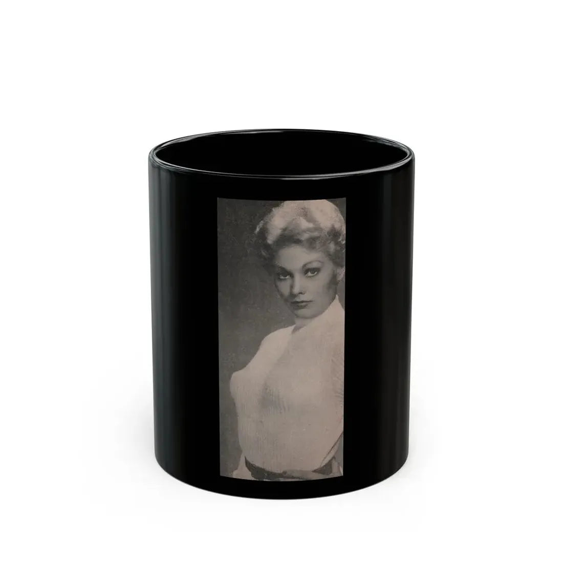Kim Novak #174 - Scanned Mag. 66 Photos (Vintage Female Icon) Black Coffee Mug 11oz - Go Mug Yourself