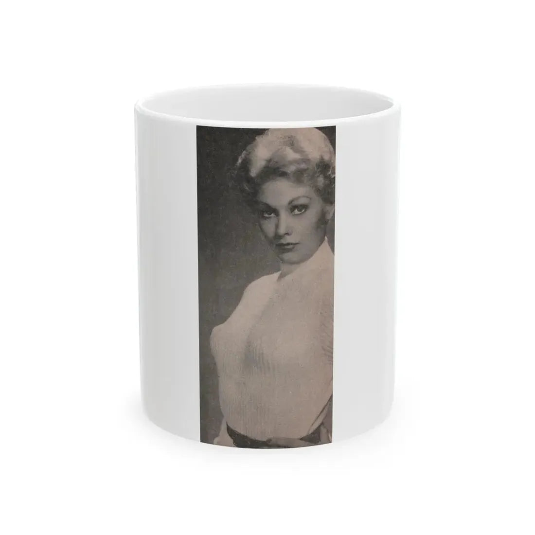 Kim Novak #174 - Scanned Mag. 66 Photos (Vintage Female Icon) White Coffee Mug 11oz - Go Mug Yourself