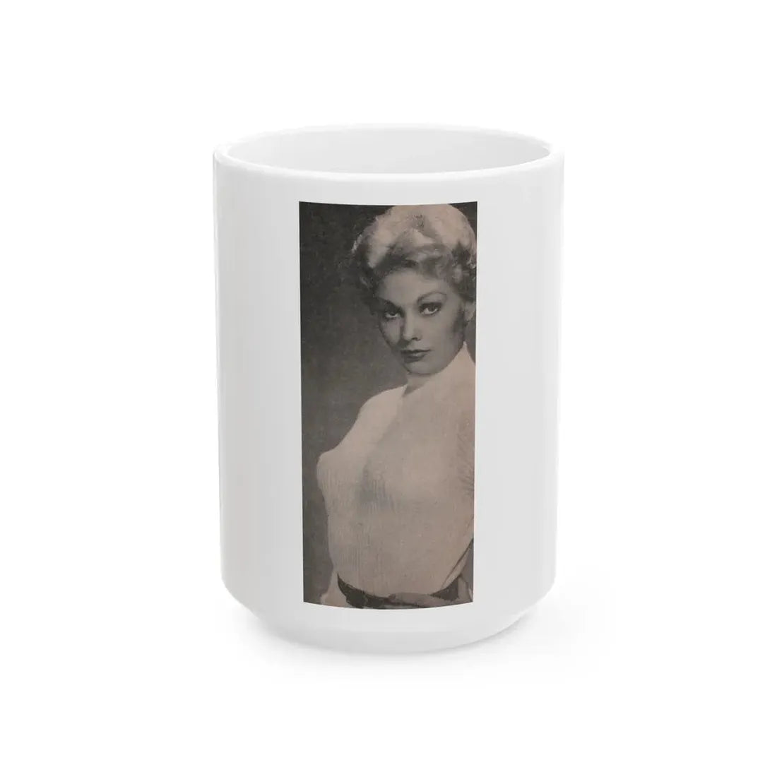 Kim Novak #174 - Scanned Mag. 66 Photos (Vintage Female Icon) White Coffee Mug 15oz - Go Mug Yourself
