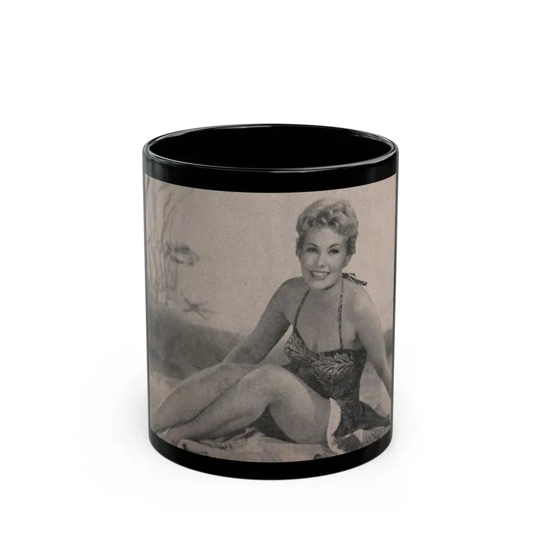 Kim Novak #175 - Scanned Mag. 66 Photos (Vintage Female Icon) Black Coffee Mug 11oz - Go Mug Yourself