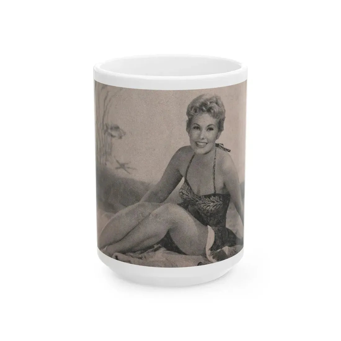 Kim Novak #175 - Scanned Mag. 66 Photos (Vintage Female Icon) White Coffee Mug 15oz - Go Mug Yourself