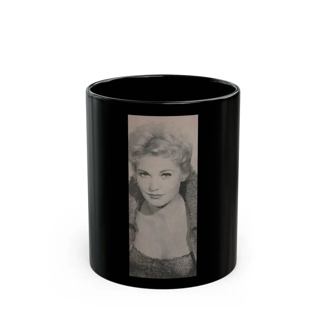 Kim Novak #177 - Scanned Mag. 66 Photos (Vintage Female Icon) Black Coffee Mug 11oz - Go Mug Yourself