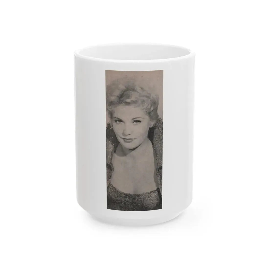 Kim Novak #177 - Scanned Mag. 66 Photos (Vintage Female Icon) White Coffee Mug 15oz - Go Mug Yourself