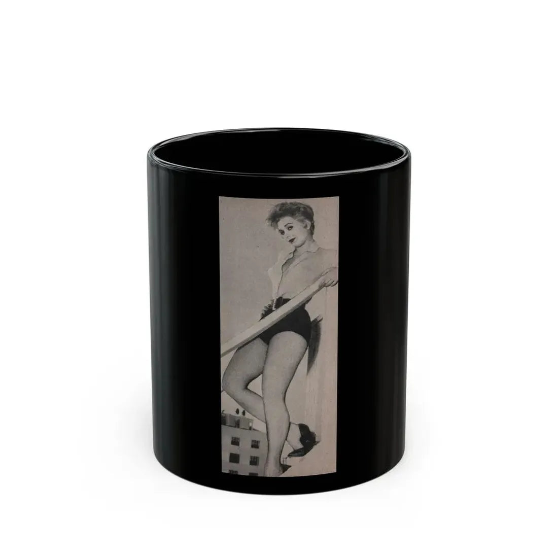 Kim Novak #179 - Scanned Mag. 66 Photos (Vintage Female Icon) Black Coffee Mug 11oz - Go Mug Yourself