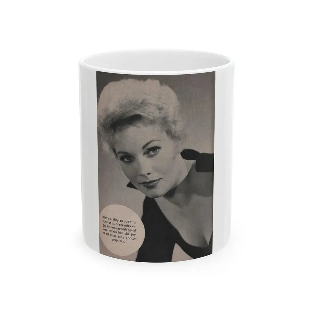 Kim Novak #180 - Scanned Mag. 66 Photos (Vintage Female Icon) White Coffee Mug 11oz - Go Mug Yourself